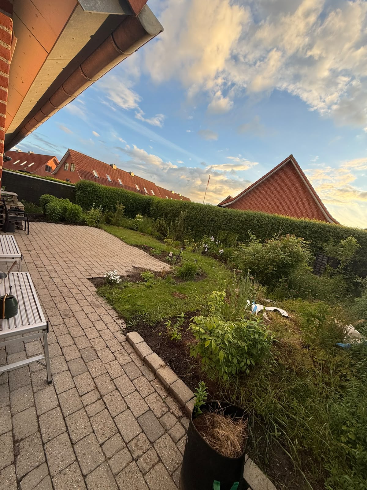 Boligens terrasse og have