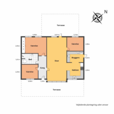 Plantegning Kroghsgaardvej 8